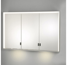 Spiegelschrank KEUCO Royal Lumos 120 x 16,5 x 73,5 cm silber 3-türig LED IP 24 Unterputz 723