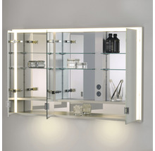 Spiegelschrank KEUCO Royal Lumos 120 x 16,5 x 73,5 cm silber 3-türig LED IP 24 Unterputz 723
