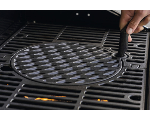 Grille de cuisson avec insert amovible et lève-grille