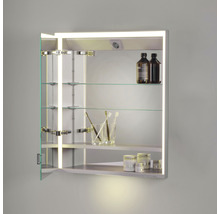 Spiegelschrank KEUCO Royal Lumos 65 x 16,5 x 73,5 cm silber 1-türig LED IP 24 Unterputz 721
