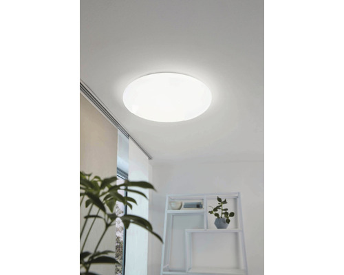 LED Deckenleuchte 18,8 W 2300 lm 2700- 6500 K CCT Einstellbares weiß Ø 40 cm Giron TW weiß + Fernbedienung Kunststoffglas mit Kristalleffekt