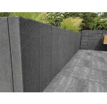Palissade rectangulaire anthracite 20 x 8 x 60 cm-thumb-1