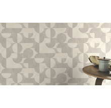 Papier peint intissé 521313 Concrete cercles beige