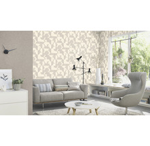 Papier peint intissé 521313 Concrete cercles beige