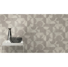 Papier peint intissé 521351 Concrete cercles gris