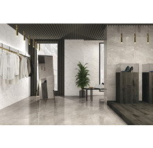Carrelage sol et mur en grès-cérame fin Wells 60 x 120 x 1,05 cm sand beige brillant rectifiée