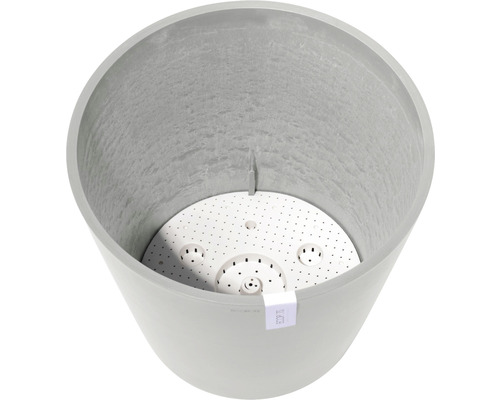 Runder Pflanztopf mit Bewässerungseinsatz