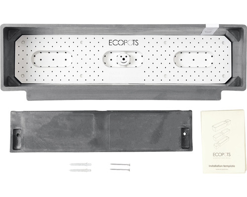 ECOPOTS Pflanzkasten mit Montagematerial und Anleitung
