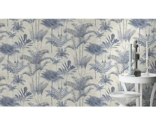 Tapete mit Palmenmuster für die Wandgestaltung