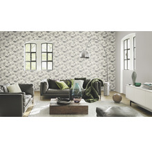 Papier peint intissé 555134 Lirico feuilles gris