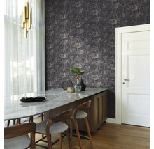 Papier peint intissé 555165 Lirico feuilles or