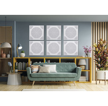 Panneau acoustique CIRCULO blanc 500 x 500 x 57 mm