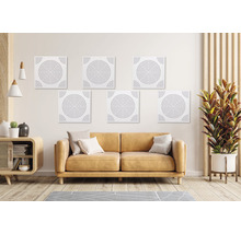 Panneau acoustique CIRCULO blanc 500 x 500 x 57 mm