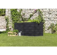 Jardinière surélevée classique GARANTIA Ergo Quadro 2 L avec système d'économie d'eau Flora 75 160 x 80 x 75 cm stone