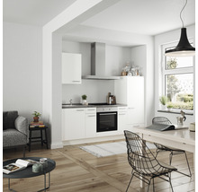 nobilia elements Küchenzeile ohne Geräte Urban 240 cm alpinweiss matt vormontiert Variante rechts 4004539037021