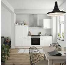 nobilia elements Küchenzeile mit Geräten Urban 270 cm alpinweiss matt vormontiert Variante links 4004539037151