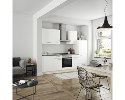 nobilia elements Küchenzeile ohne Geräte Urban 270 cm alpinweiss matt vormontiert Variante rechts 4004539037182 nobilia elements Küchenzeile ohne Geräte Urban 270 cm alpinweiss matt vormontiert Variante rechts 4004539037182