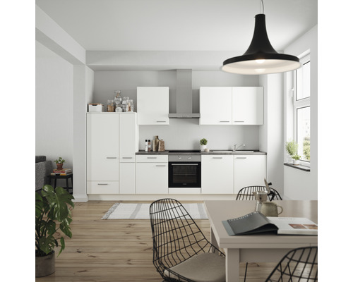 nobilia elements Küchenzeile mit Geräten Urban 330 cm alpinweiss matt vormontiert Variante links 4004539037632 nobilia elements Küchenzeile mit Geräten Urban 330 cm alpinweiss matt vormontiert Variante links 4004539037632