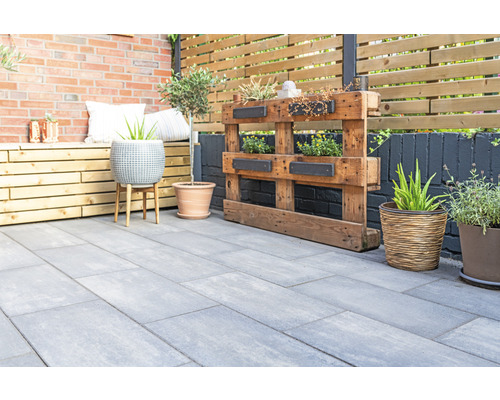 Dalle de terrasse en béton iStone Modern quarzite 60 x 30 x 5 cm