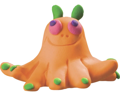 Knetmonster mit grossen Augen und Ohren