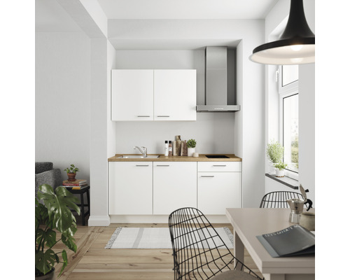 nobilia elements Küchenzeile mit Geräten Urban 180 cm alpinweiss matt vormontiert Variante rechts 4004539052086 nobilia elements Küchenzeile mit Geräten Urban 180 cm alpinweiss matt vormontiert Variante rechts 4004539052086