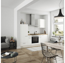 nobilia elements Küchenzeile mit Geräten Urban 240 cm alpinweiss matt vormontiert Variante links 4004539052369