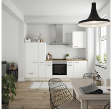 nobilia elements Küchenzeile mit Geräten Urban 270 cm alpinweiss matt vormontiert Variante links 4004539052444