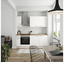 nobilia elements Küchenzeile mit Geräten Urban 210 cm alpinweiss matt vormontiert Variante links 4004539052208