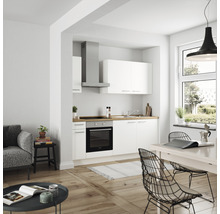 nobilia elements Küchenzeile mit Geräten Urban 210 cm alpinweiss matt vormontiert Variante links 4004539052208