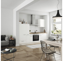 nobilia elements Küchenzeile mit Geräten Urban 270 cm alpinweiss matt vormontiert Variante links 4004539052444