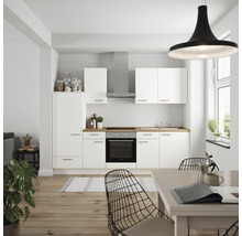 nobilia elements Küchenzeile mit Geräten Urban 270 cm alpinweiss matt vormontiert Variante links 4004539052529