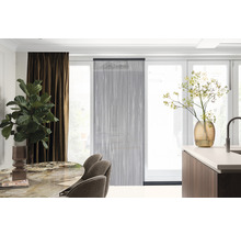 Rideau de porte Alu noir 90x210 cm