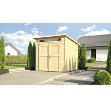 Gartenhaus aus Holz mit Doppeltür und Fenstern