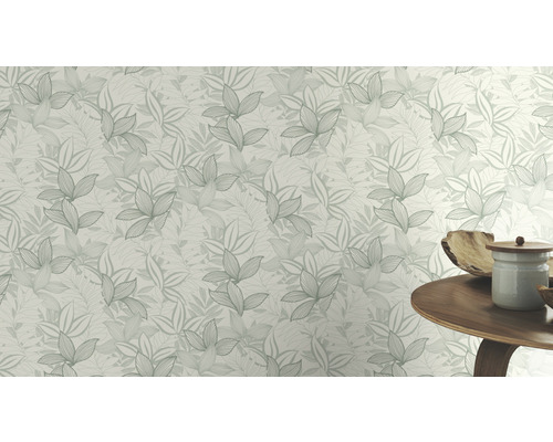 Tapete mit Blattmuster für die Wandgestaltung