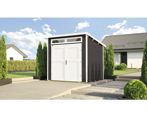 Gartenhaus weka 264 Gr. 2 inkl. Oberlicht, Fußboden 287 x 330 cm anthrazit Gartenhaus weka 264 Gr. 2 inkl. Oberlicht, Fußboden 287 x 330 cm anthrazit