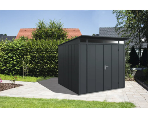 Abri de jardin Finnhaus Fascinato 2424 avec porte à deux vantaux 238 x 238 cm anthracite Abri de jardin Finnhaus Fascinato 2424 avec porte à deux vantaux 238 x 238 cm anthracite