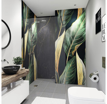 Modernes Badezimmer mit Dusche, Waschbecken und Toilette
