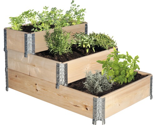 Jardinière surélevée classique Type 562 système d'enfichage jardinière en étages variable 120x80x60 cm naturel Jardinière surélevée classique Type 562 système d'enfichage jardinière en étages variable 120x80x60 cm naturel