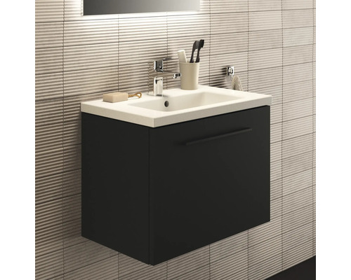 Waschtisch mit Waschbeckenunterschrank im Badezimmer