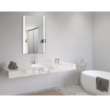 Miroir LED Silver Boulevard IP 24 (protégé contre les projections d’eau) 60x100 cm