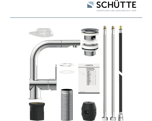 Schütte Waschtischarmatur mit Zubehör