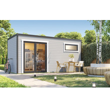 Gartenhaus weka S 445 Gr. 3 inkl. Fußboden 500 x 254,1 cm hellgrau