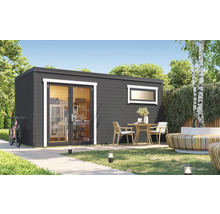 Gartenhaus weka S 445 Gr. 3 inkl. Fußboden 500 x 254,1 cm graphitgrau