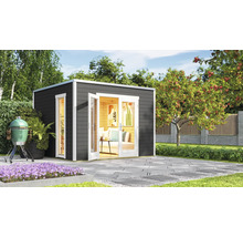 Gartenhaus weka P 1 inkl. Fußboden 300 x 302,5 cm graphitgrau