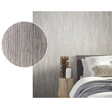 Papier peint intissé 85756 Natural Opulence by Felix Diener uni rayures gris argent-thumb-1