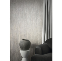 Papier peint intissé 85756 Natural Opulence by Felix Diener uni rayures gris argent-thumb-2