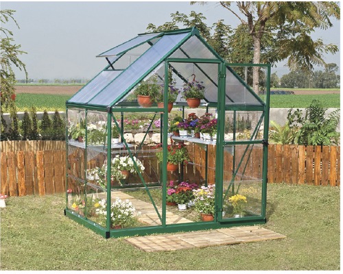 Serre Palram – Canopia Hybrid 6x4 avec rayonnage pour charges lourdes et fondation 185 x 126 cm vert Serre Palram – Canopia Hybrid 6x4 avec rayonnage pour charges lourdes et fondation 185 x 126 cm vert