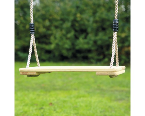 Holzschaukel mit Seilen für den Garten
