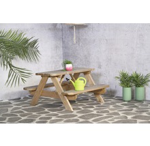 Ensemble de pique-nique en bois pour enfants avec arrosoir et décoration