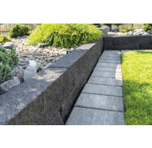 Gros plan de murs de jardin et de pavés pour l''extérieur